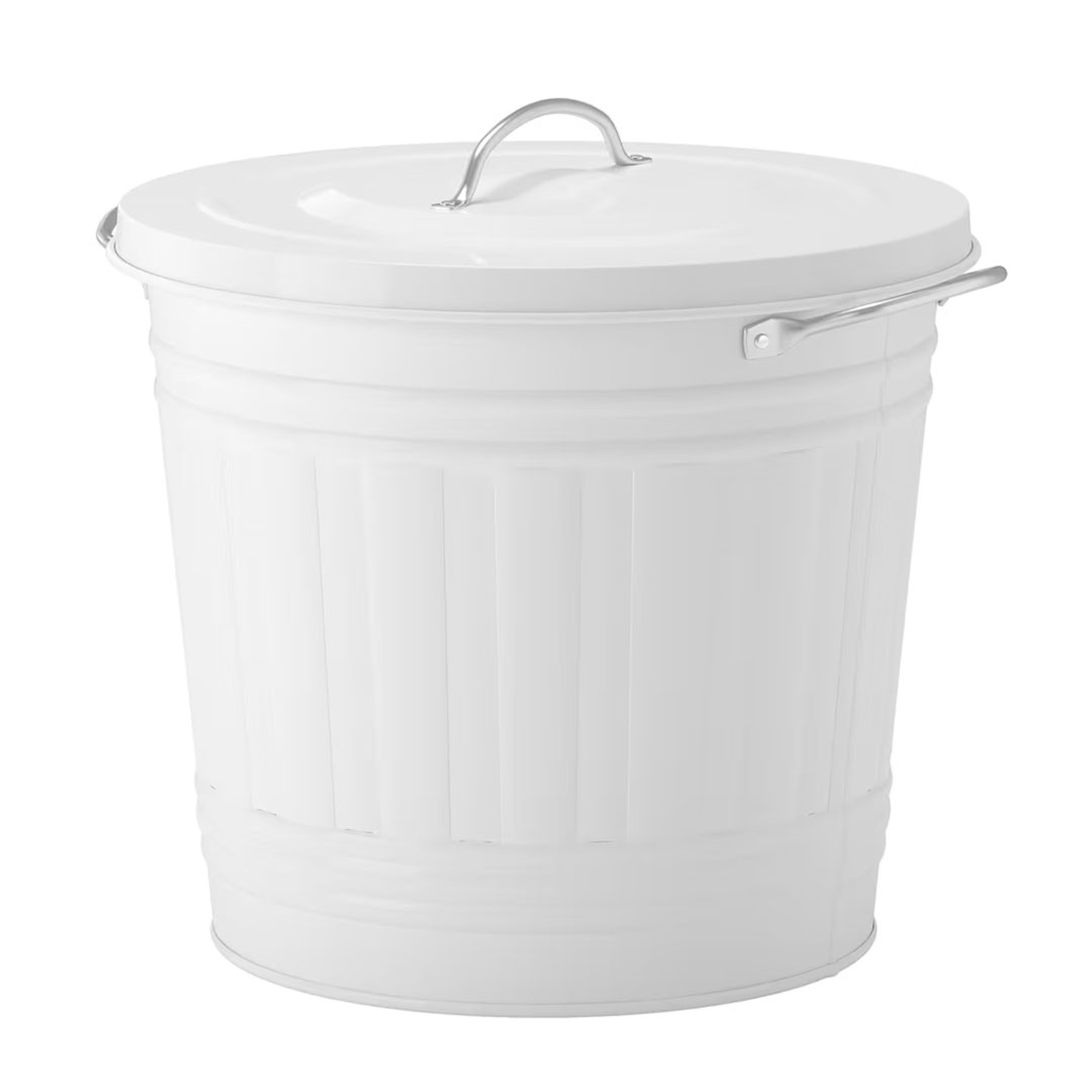 Bidone Latta bianco H50 - immagine 2