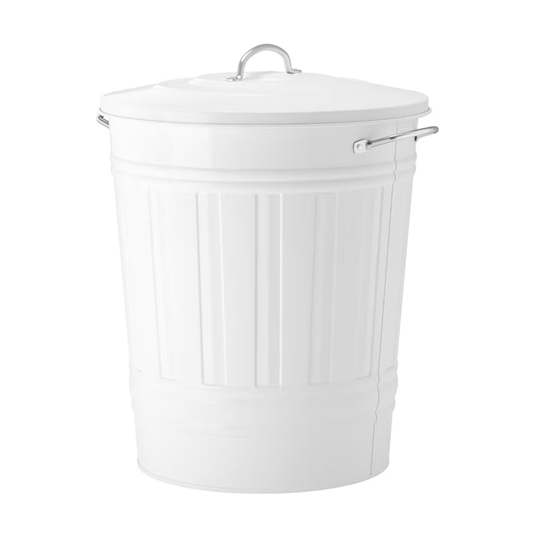 Bidone Latta bianco H50