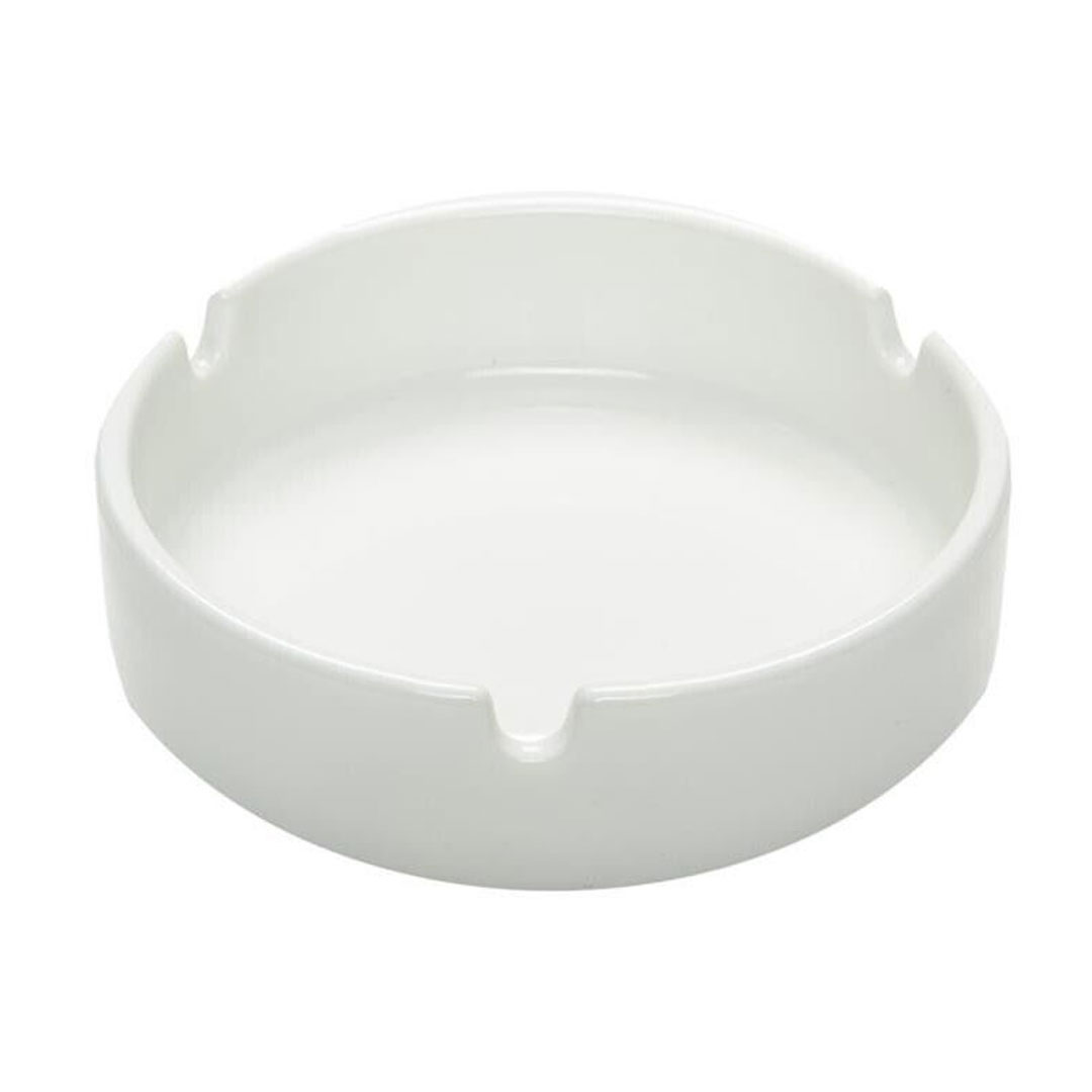 Posacenere in vetro bianco