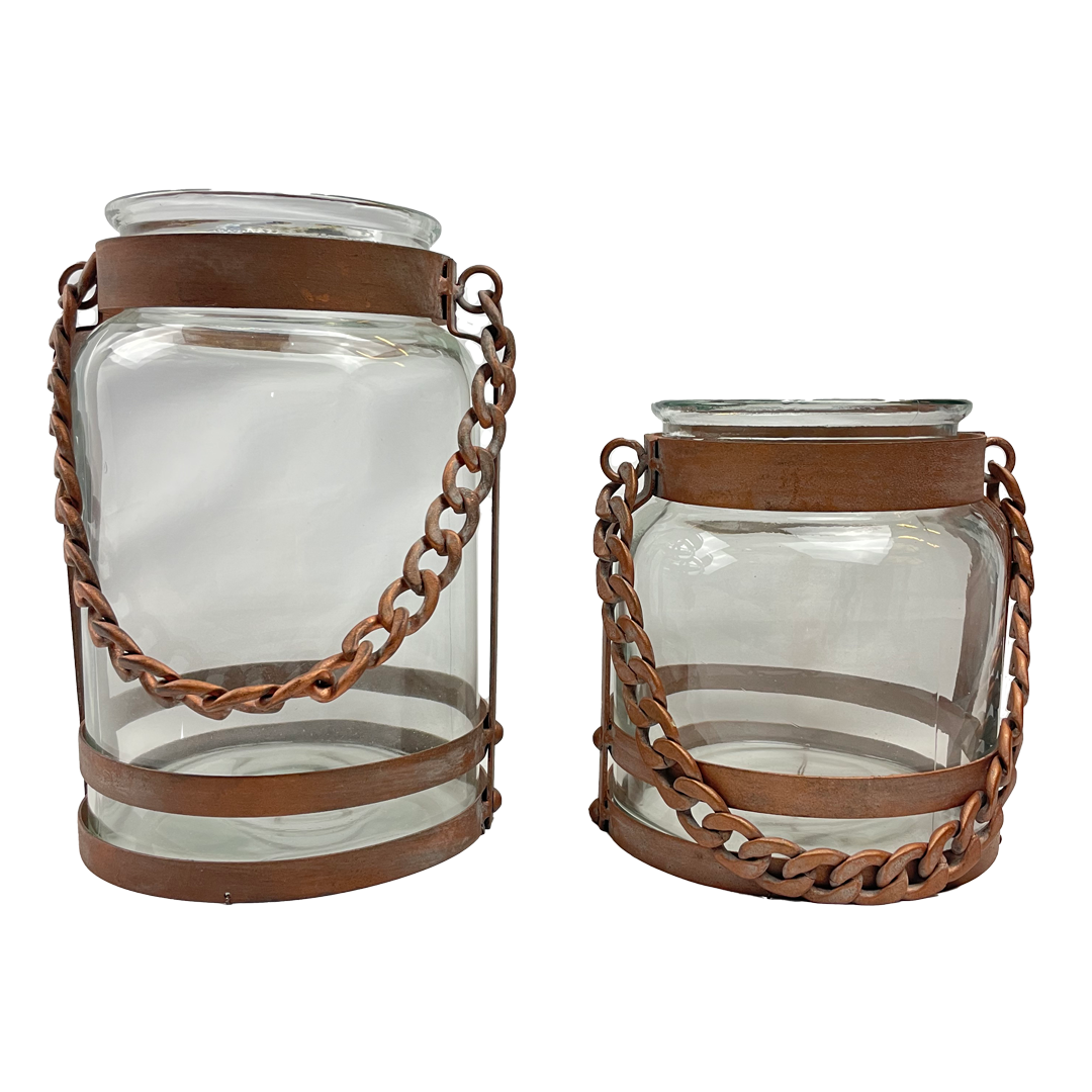 Vaso Vetro Corten