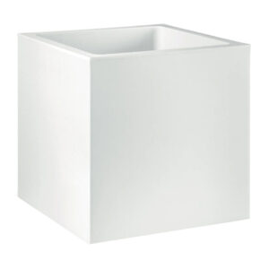 Vaso Ceramica Quadrato bianco