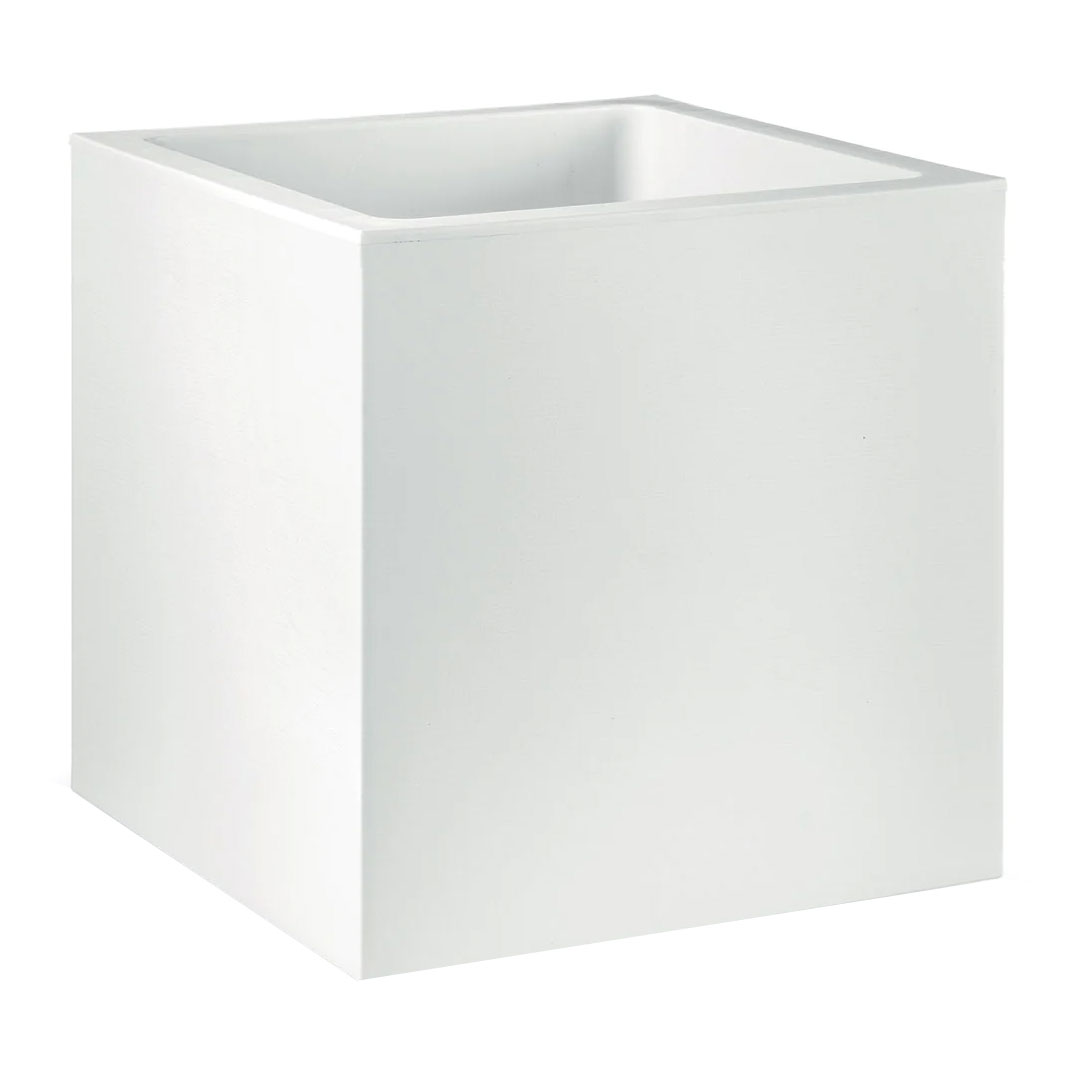 Vaso Ceramica Quadrato bianco