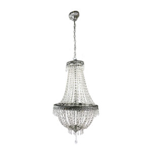 Lampadario Impero 3 luci argento Big
