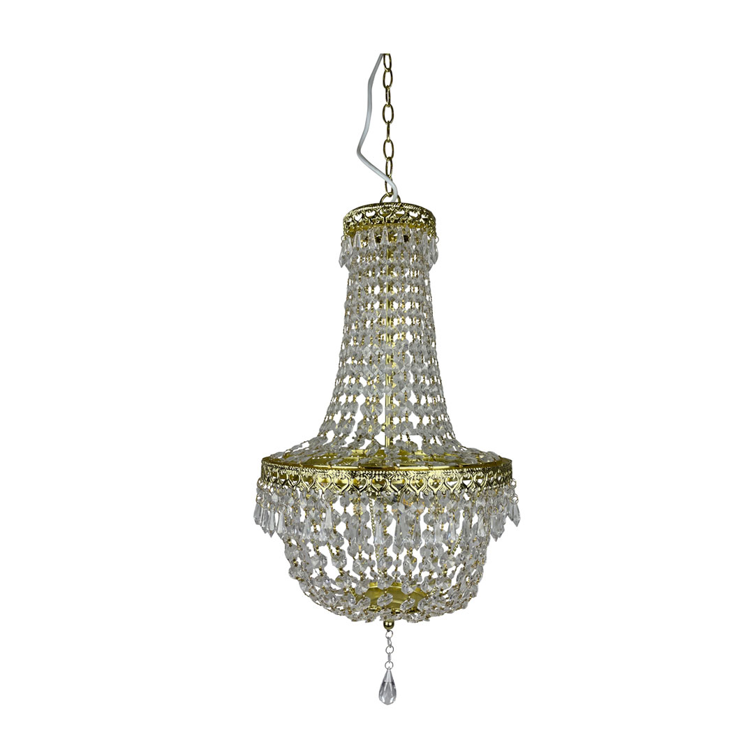 Lampadario Impero 3 luci oro Big