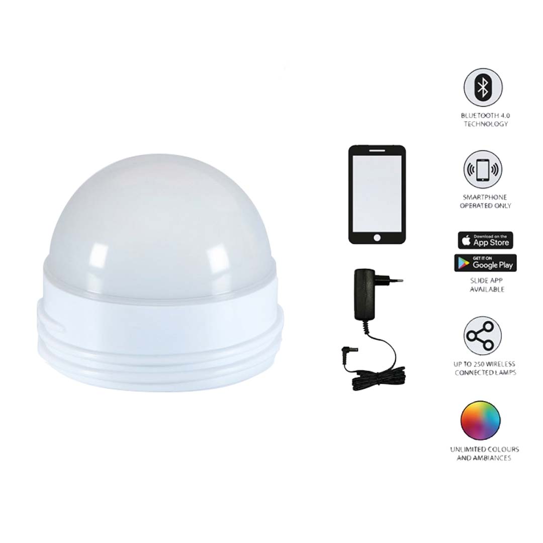 Lampadina Candy Light ricaricabile Bluetooth