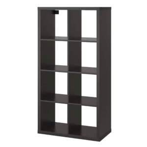 Libreria 8 vani in legno laccato nero