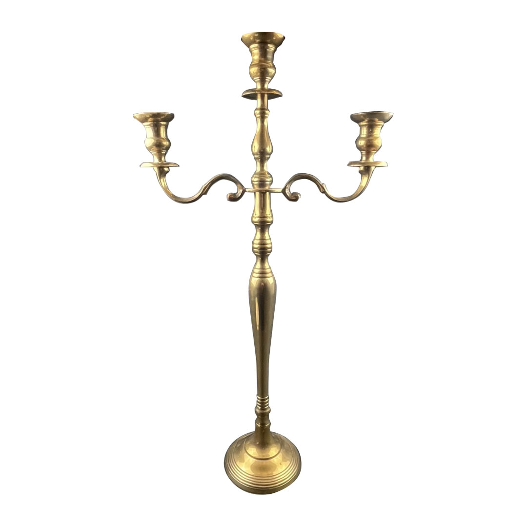 Candelabro 3 braccia oro