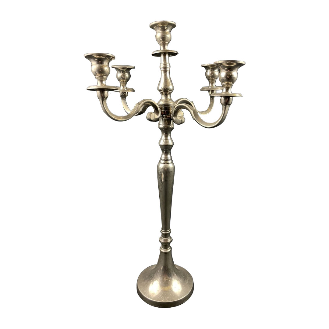 Candelabro 5 braccia argento