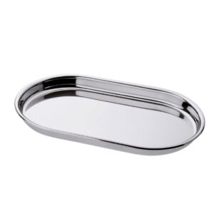 Steel Vassoio ovale grande