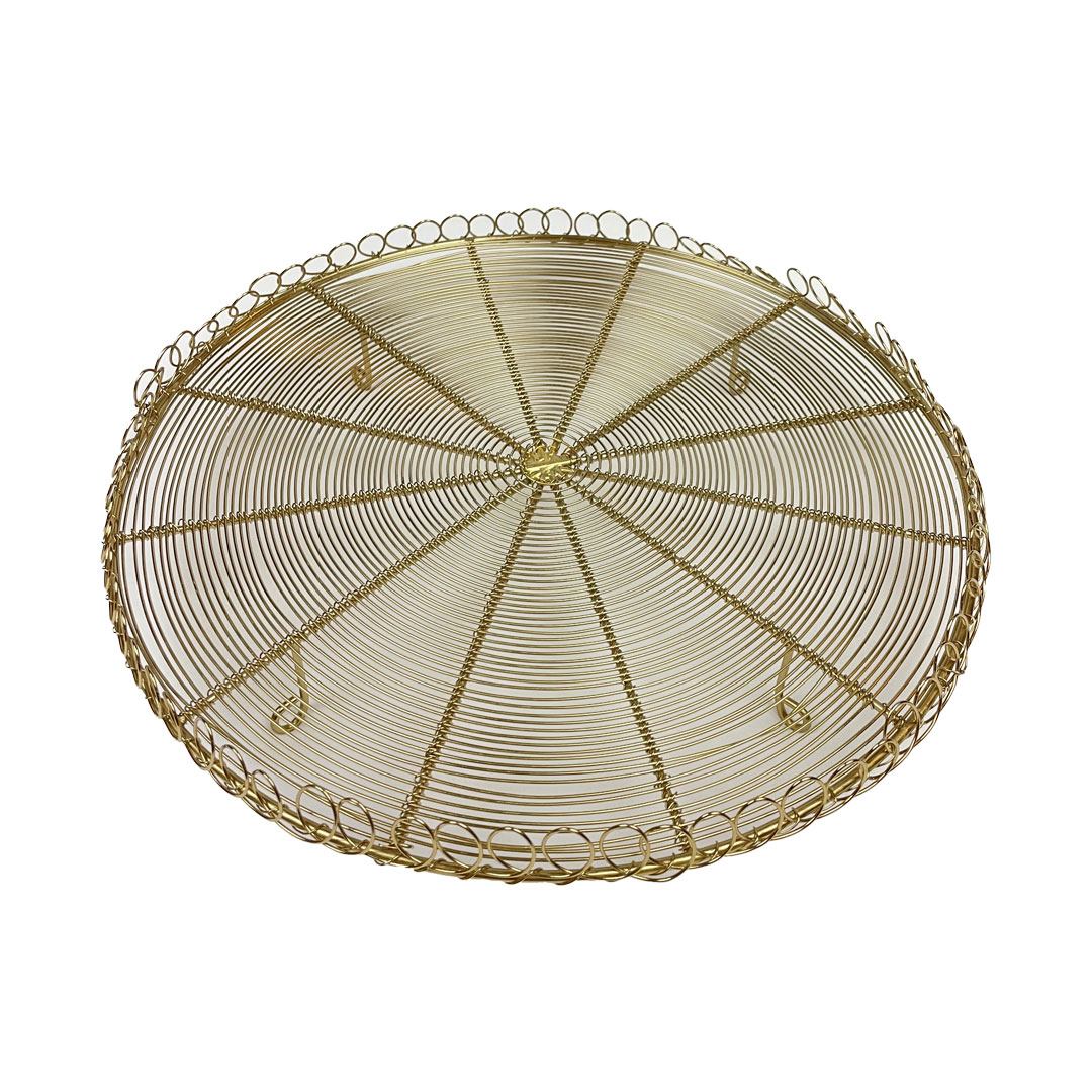 Vassoio Oro rotondo