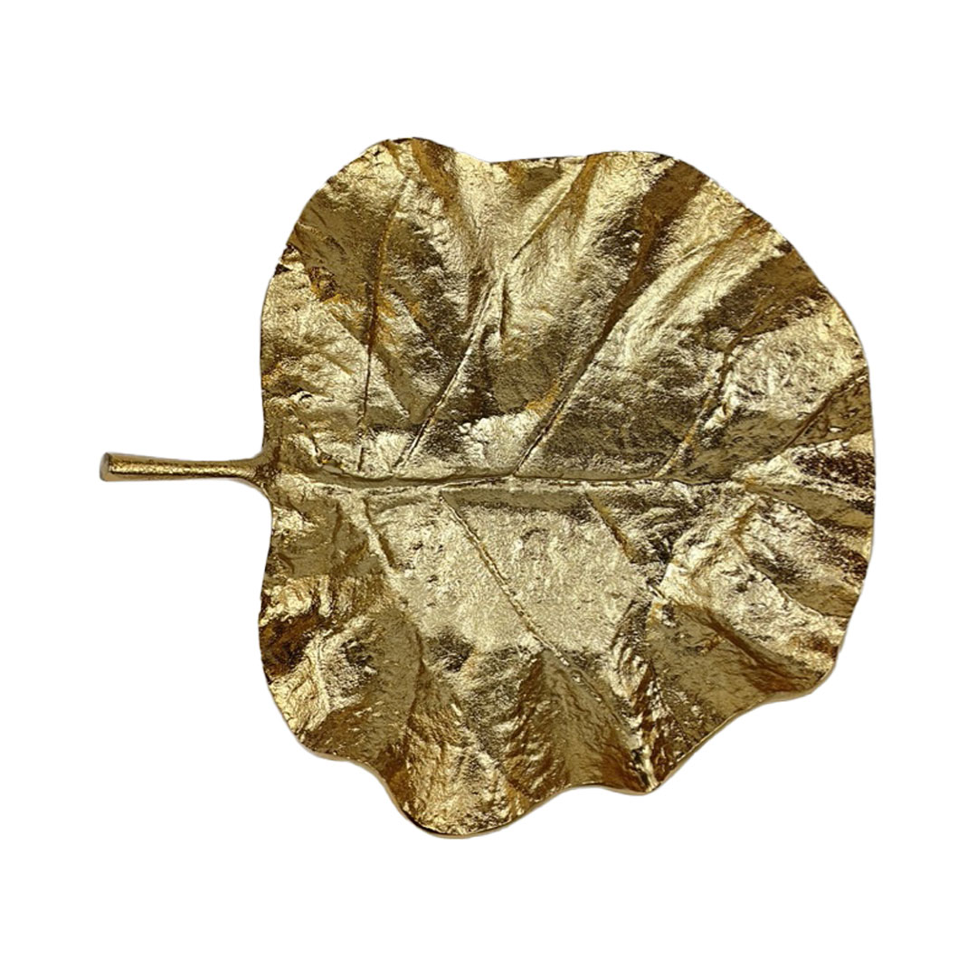 Vassoio Foglia oro