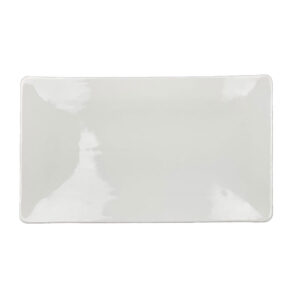All White Alzatina Piatto rettangolare 20