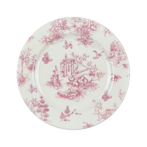 Old England Toile Piatto Piano rosa