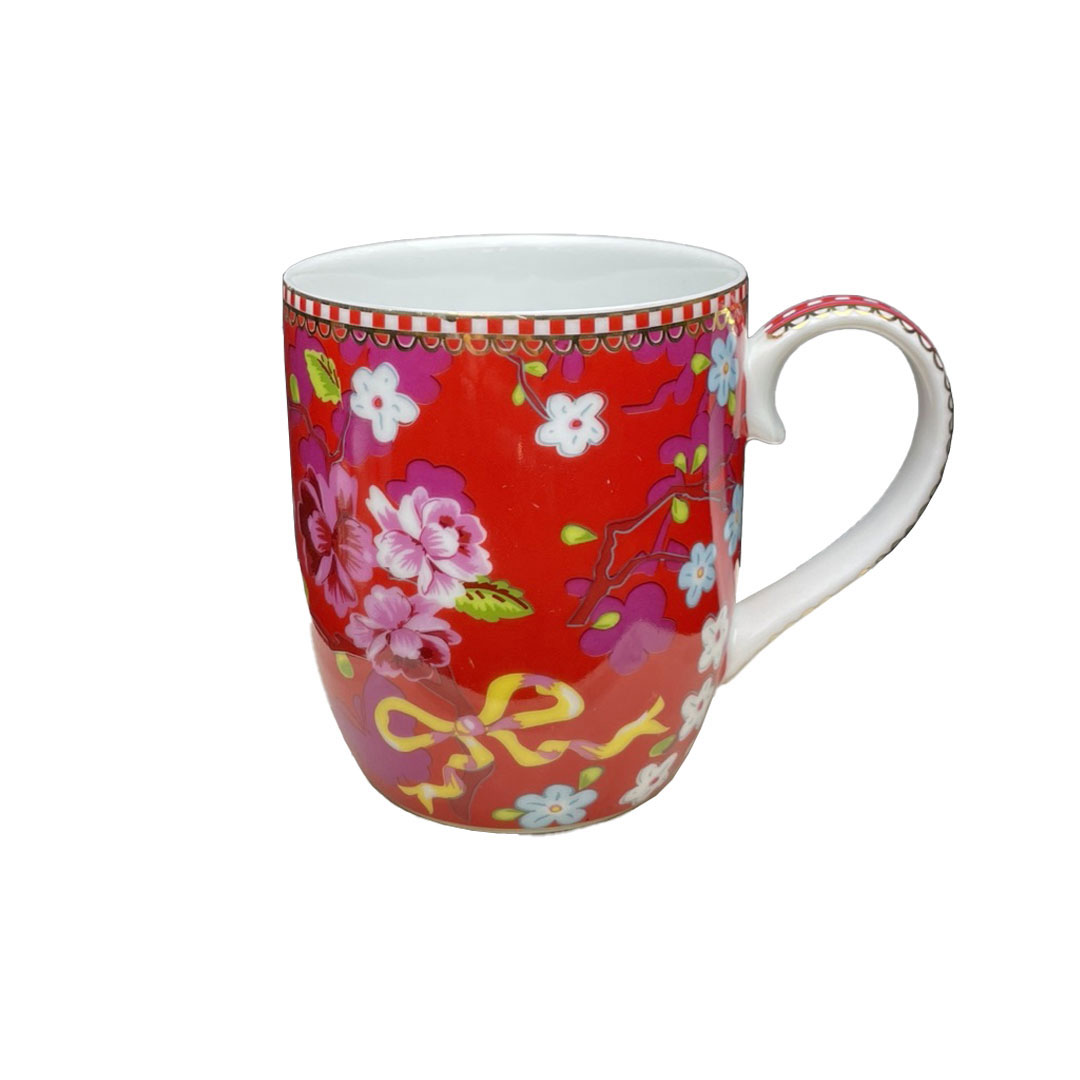 Royal Flower Mug Mix & Match rosso