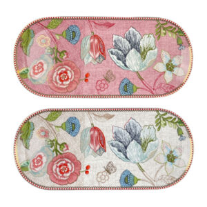 Royal Flower Vassoio Mix & Match bianco e rosa