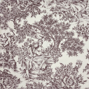 Tovaglia Toile de Jouy romantica seppia0280