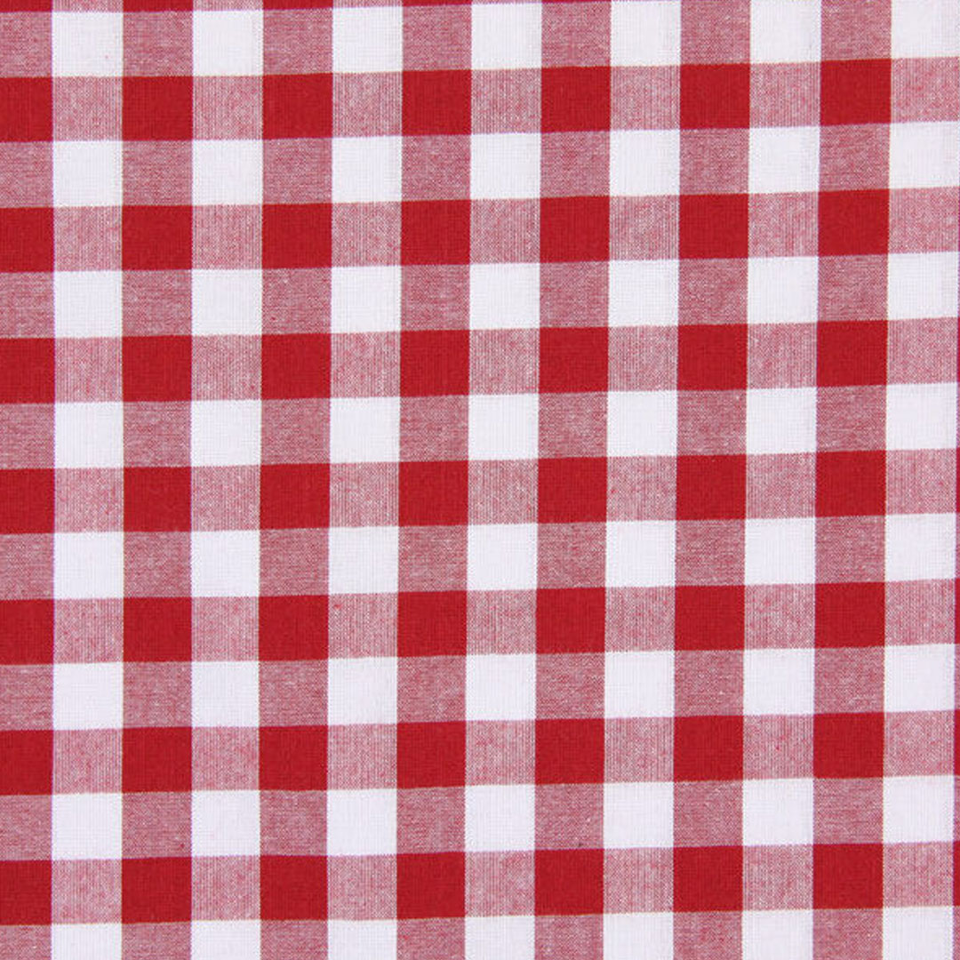 Tovaglia Quadretti 1.5 cm rossa