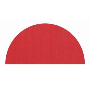 Tappeto Rosso semicerchio 200