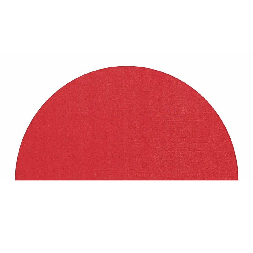 Tappeto Rosso semicerchio 200