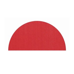 Tappeto Rosso semicerchio 110