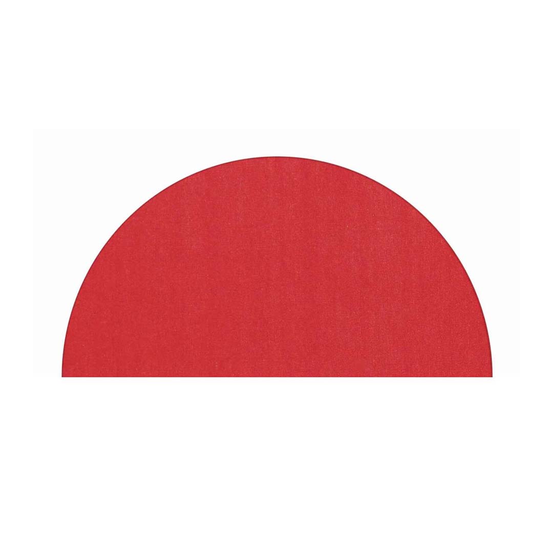 Tappeto Rosso semicerchio 110