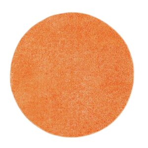 Tappeto Arancione tondo 94