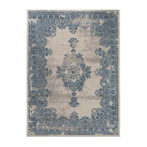 Tappeto Antique azzurro e beige
