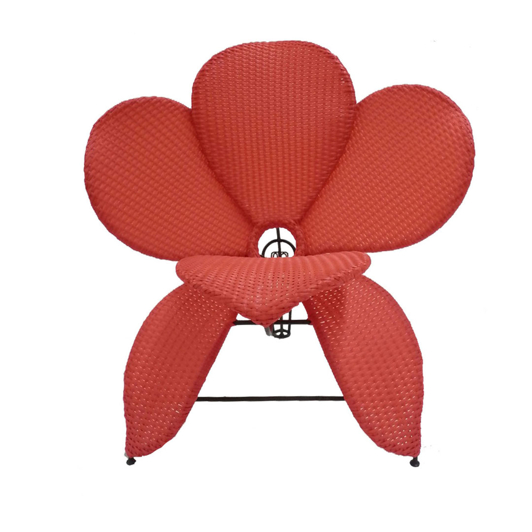 Poltrona Fiore rossa