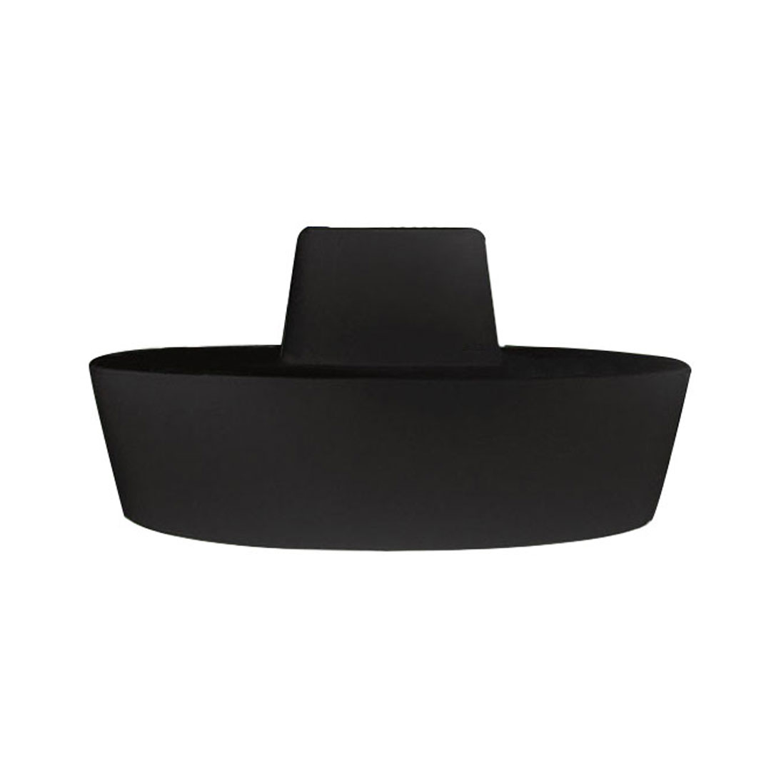 Divano Round ecopelle nera