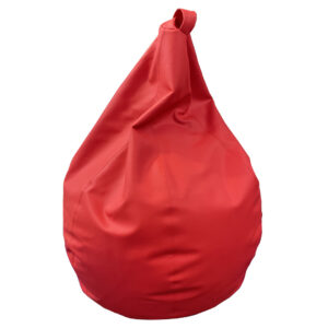 Poltrona Sacco ecopelle rossa