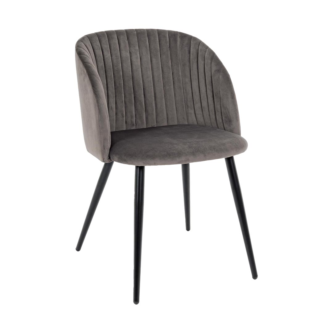 Poltrona Velvet velluto grigio