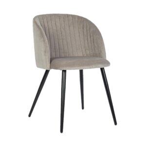 Poltrona Velvet velluto tortora