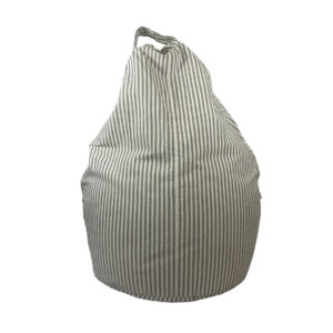 Copertura Poltrona Sacco riga bianco e grigio