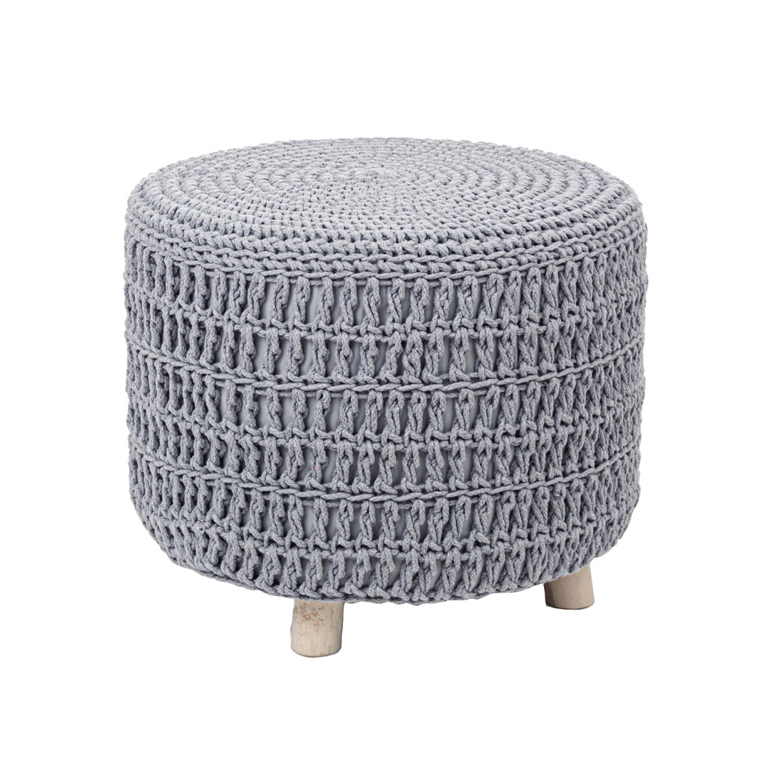 Pouf Braid 50 grigio