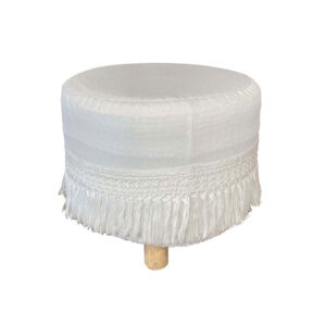Pouf Frangia avorio