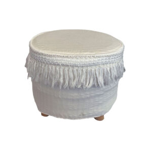 Pouf Frangia panna