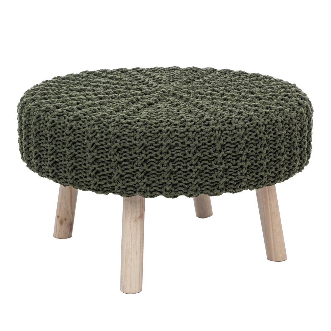 Pouf Braid 70 verde