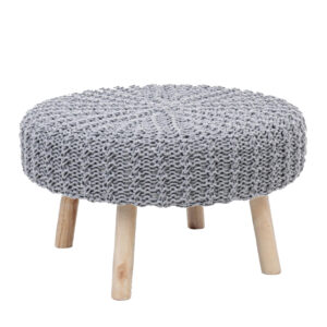 Pouf Braid 70 grigio