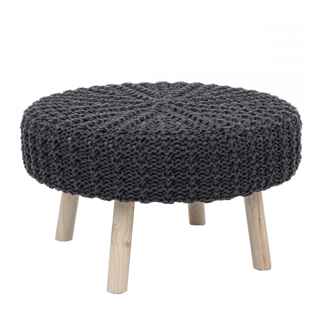 Pouf Braid 70 antracite