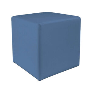 Pouf 45 ecopelle ignifuga blu