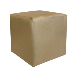 Pouf 45 ecopelle oro