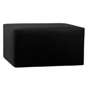 Pouf Riga 90 ecopelle nera