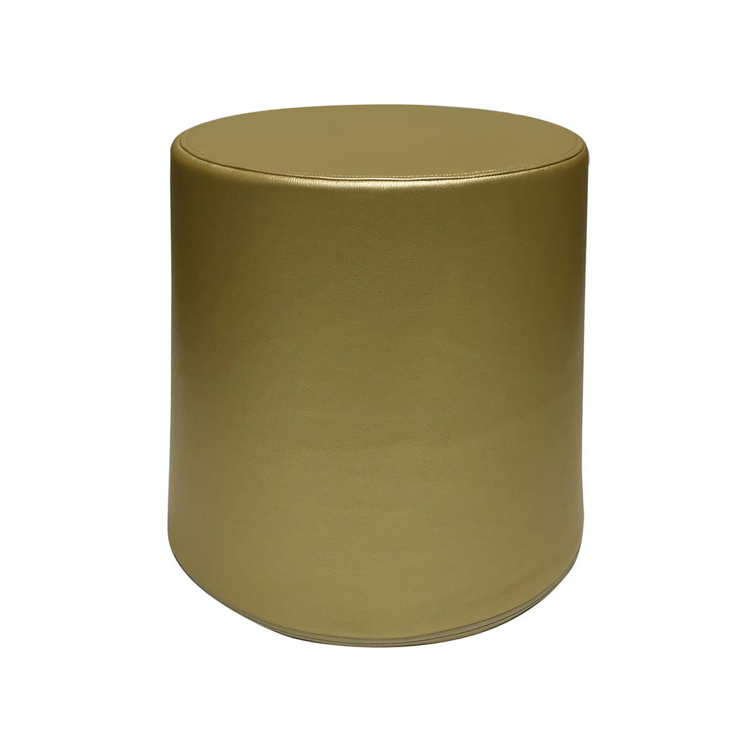 Pouf Pallino 39 ecopelle oro