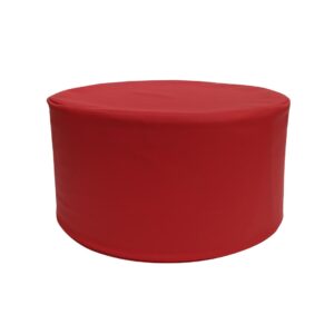 Pouf Pallino 60 ecopelle rossa