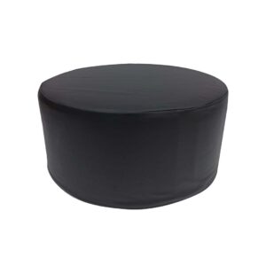 Pouf Pallino 60 ecopelle nera