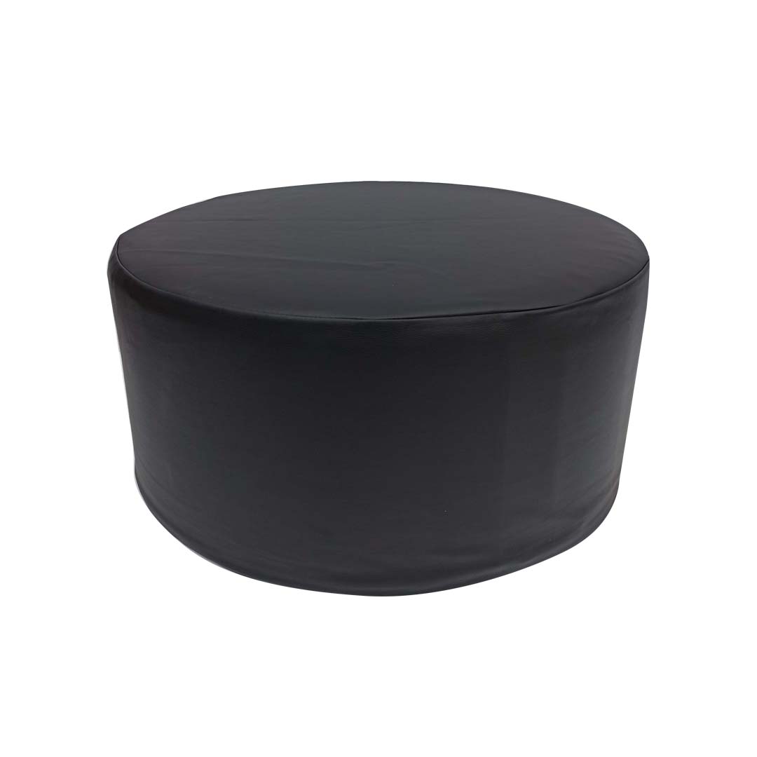 Pouf Pallino 60 ecopelle nera