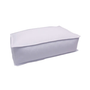 Pouf Suolo ecopelle bianca