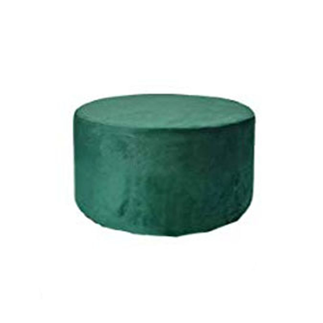 Pouf Pallino 60 tessuto verde petrolio