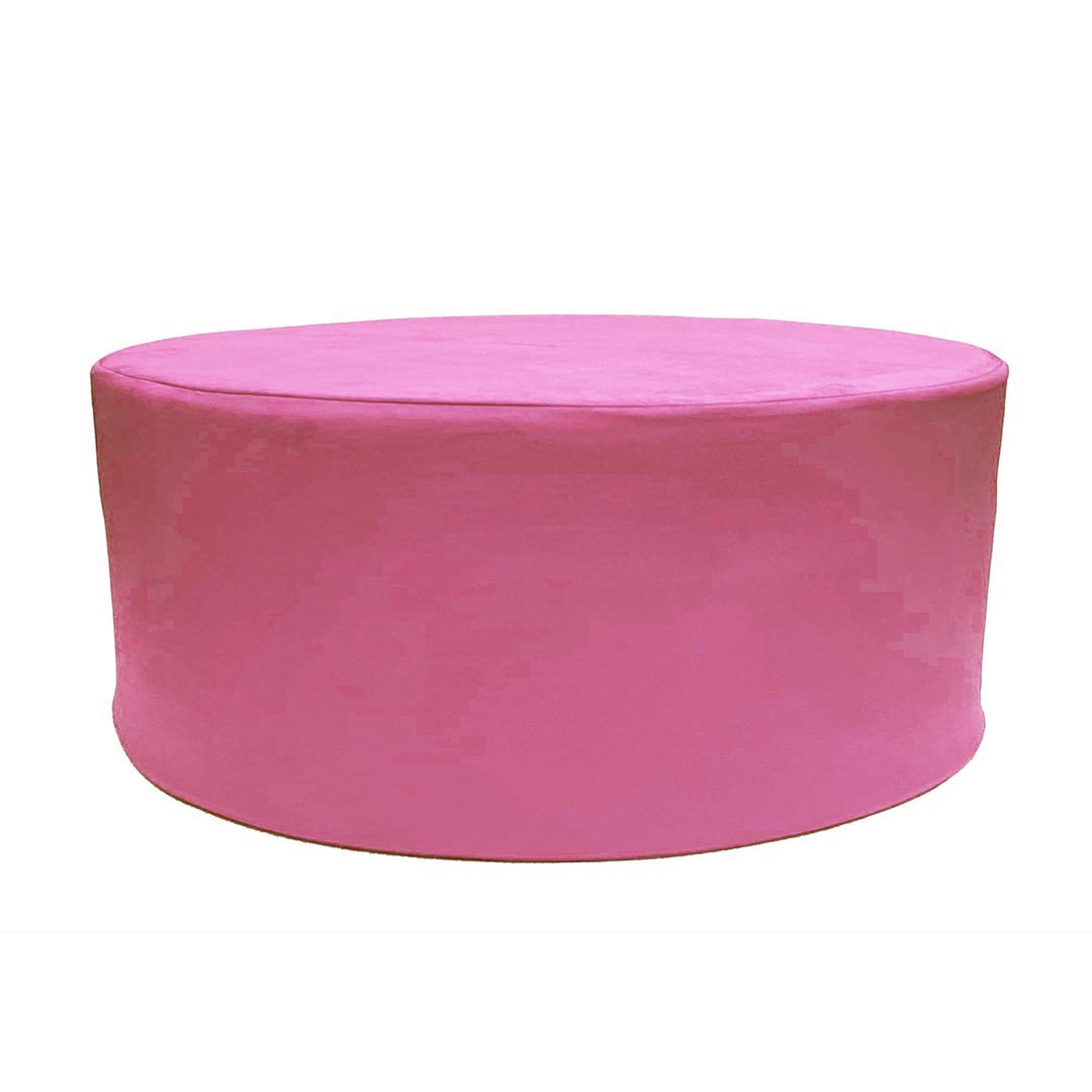 Pouf Pallino 100 velluto fucsia