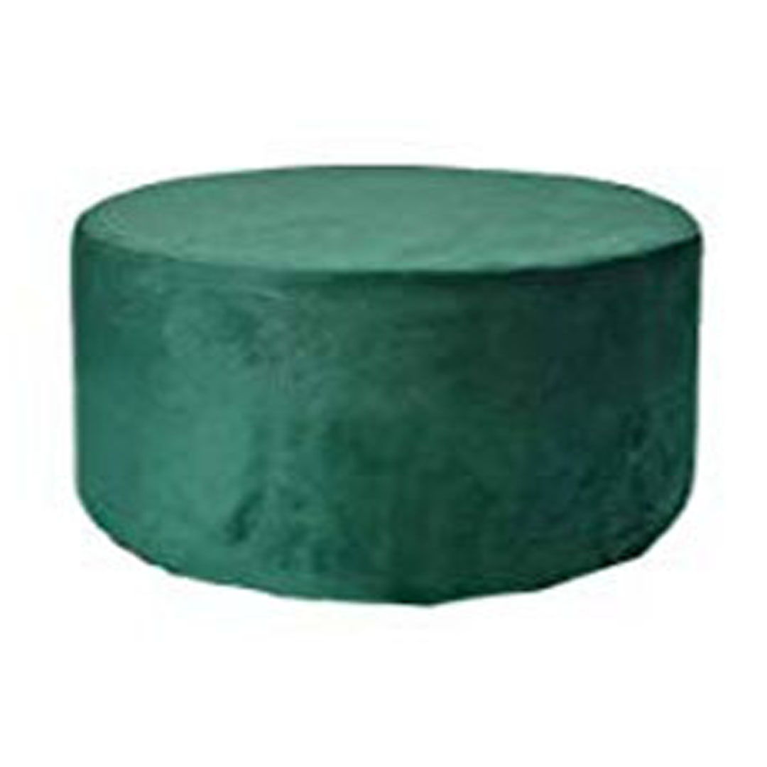Pouf Pallino 100 velluto verde petrolio